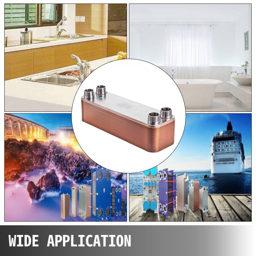 Plattenwärmetauscher 316 Edelstahlwärmetauscher Für Heizung Zl95b-50d