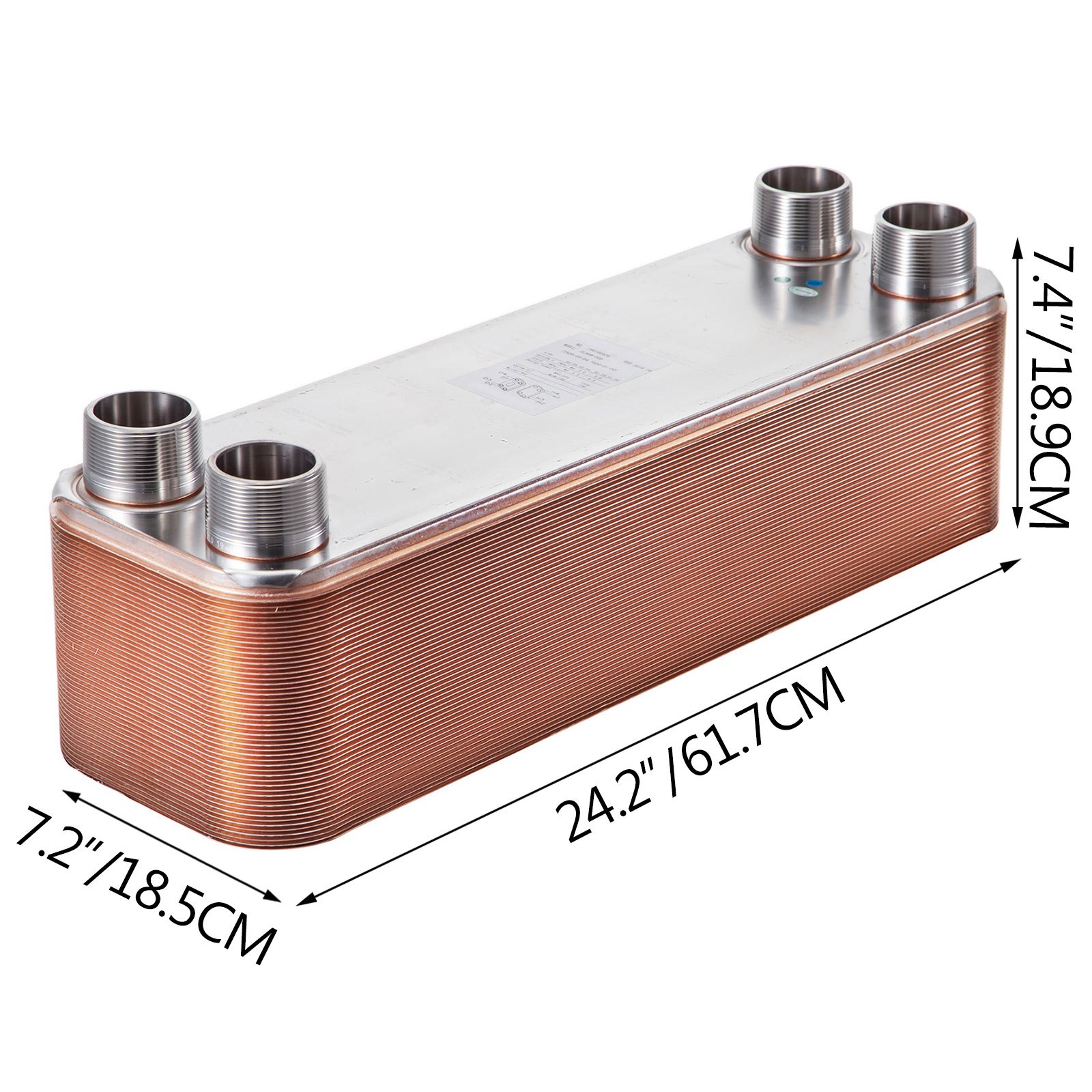 Plattenwärmetauscher 316 Edelstahlwärmetauscher Für Heizung Zl95b-50d