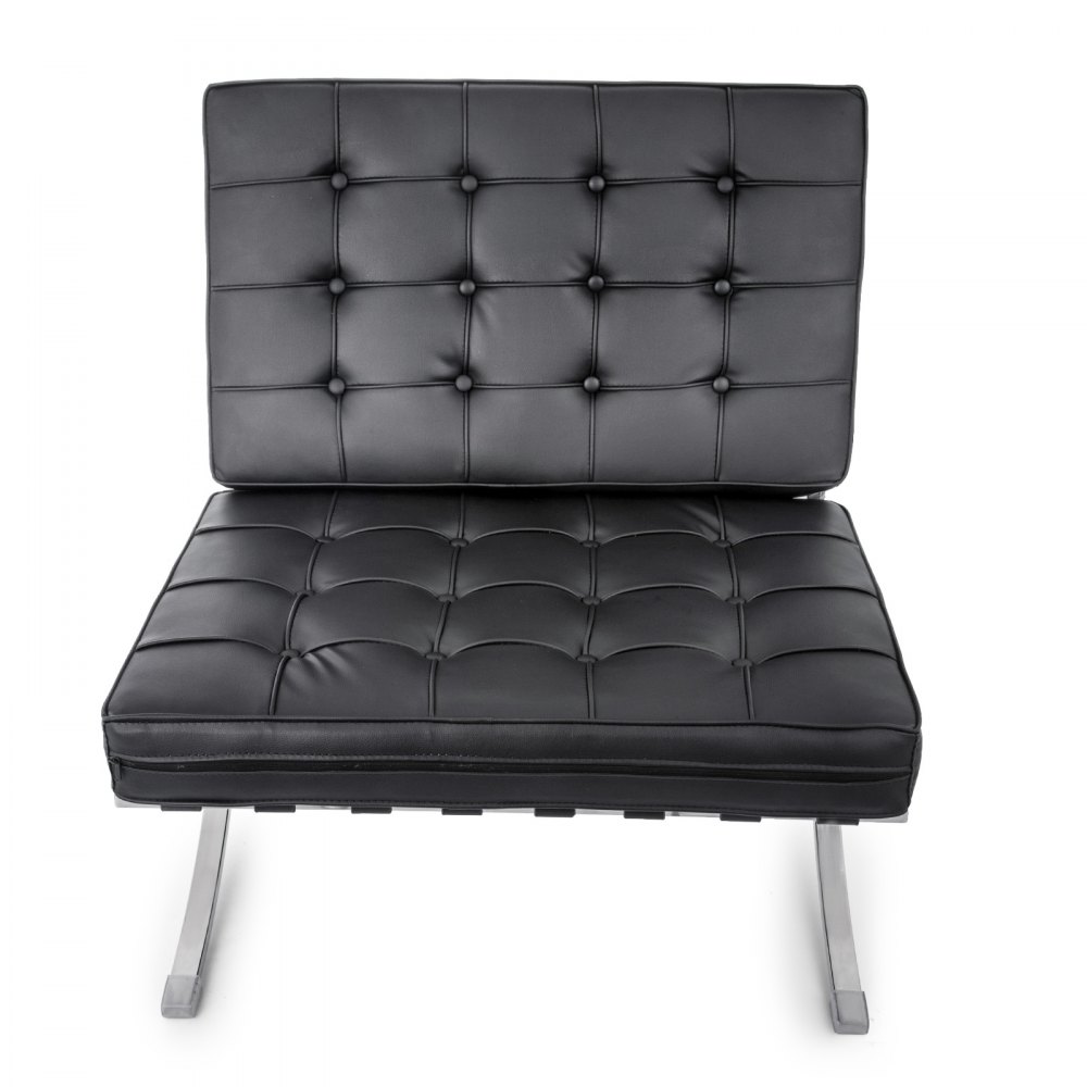 Retro Chair Barcelona Stil Lounge Chair Pu Leder Lounge Chair Für Wohnzimmer