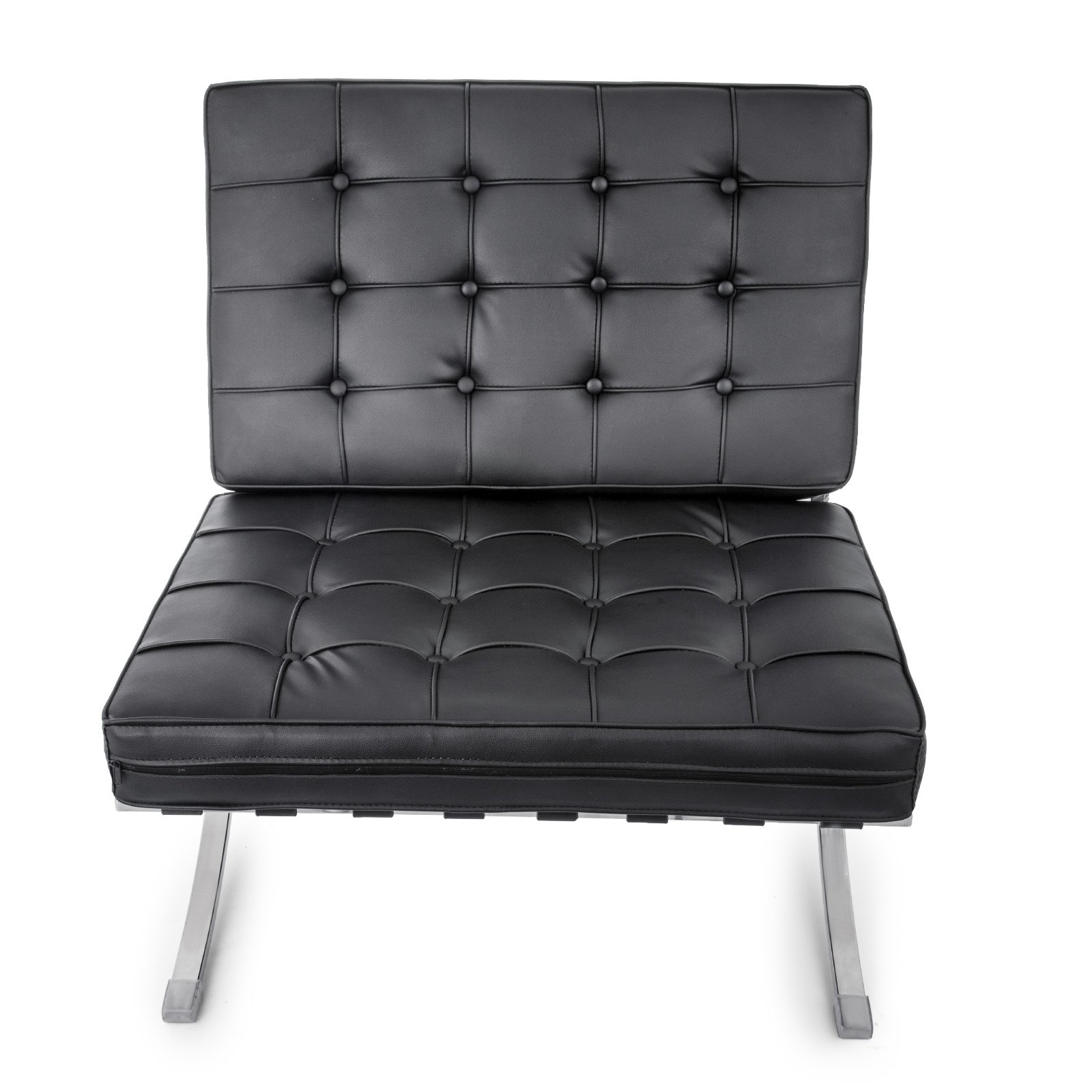 Retro Chair Barcelona Stil Lounge Chair Pu Leder Lounge Chair Für Wohnzimmer