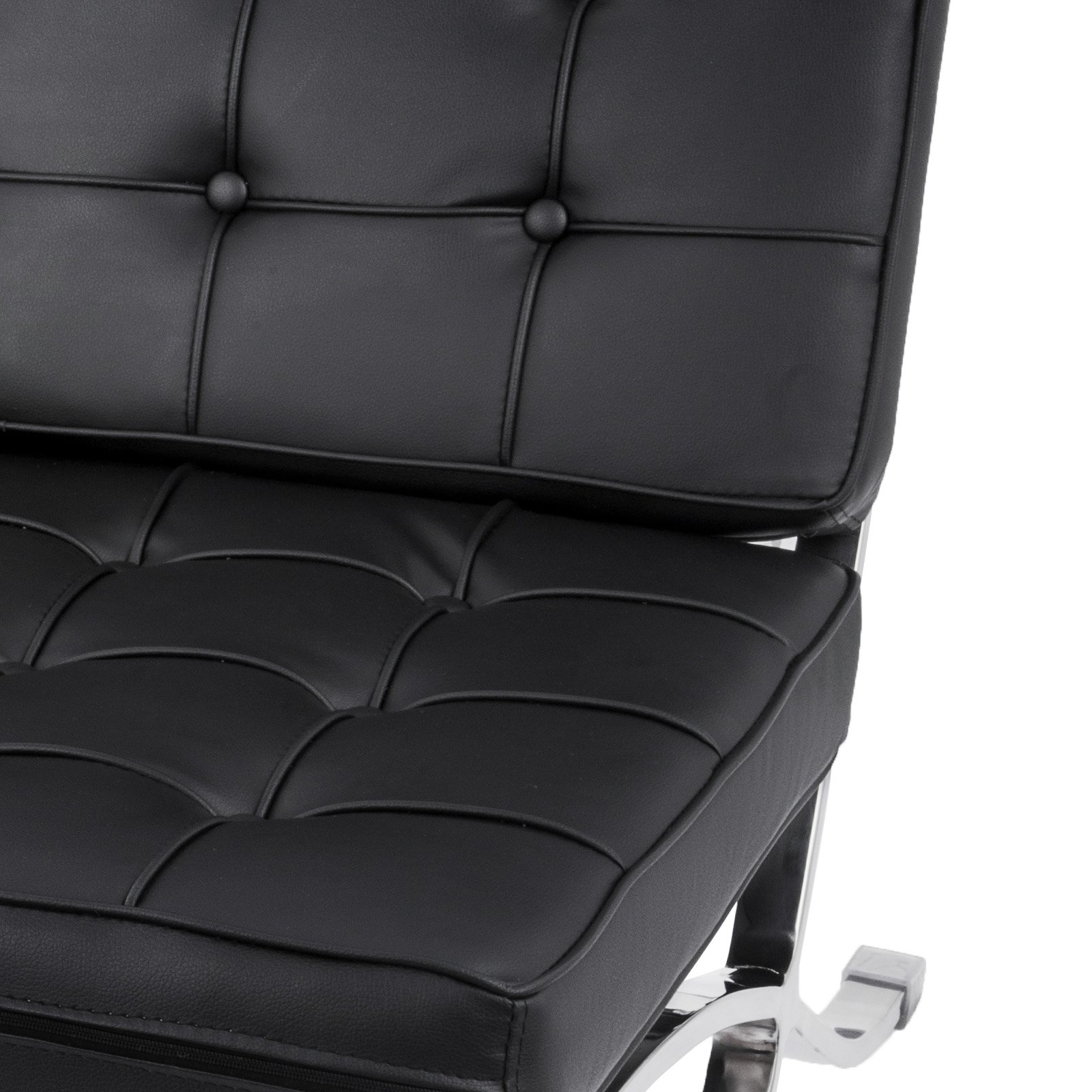 Retro Chair Barcelona Stil Lounge Chair Pu Leder Lounge Chair Für Wohnzimmer