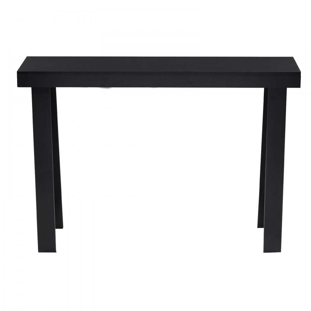 VEVOR Konsolentisch Eingangtisch hinter dem Sofa (118 x 30,5 x 81 cm / L x B x H), rechteckiger Beistelltisch aus Mehrschichtplatte für Flur Schlafzimmer Wohnzimmer Foyer, Flurtisch Schwarz