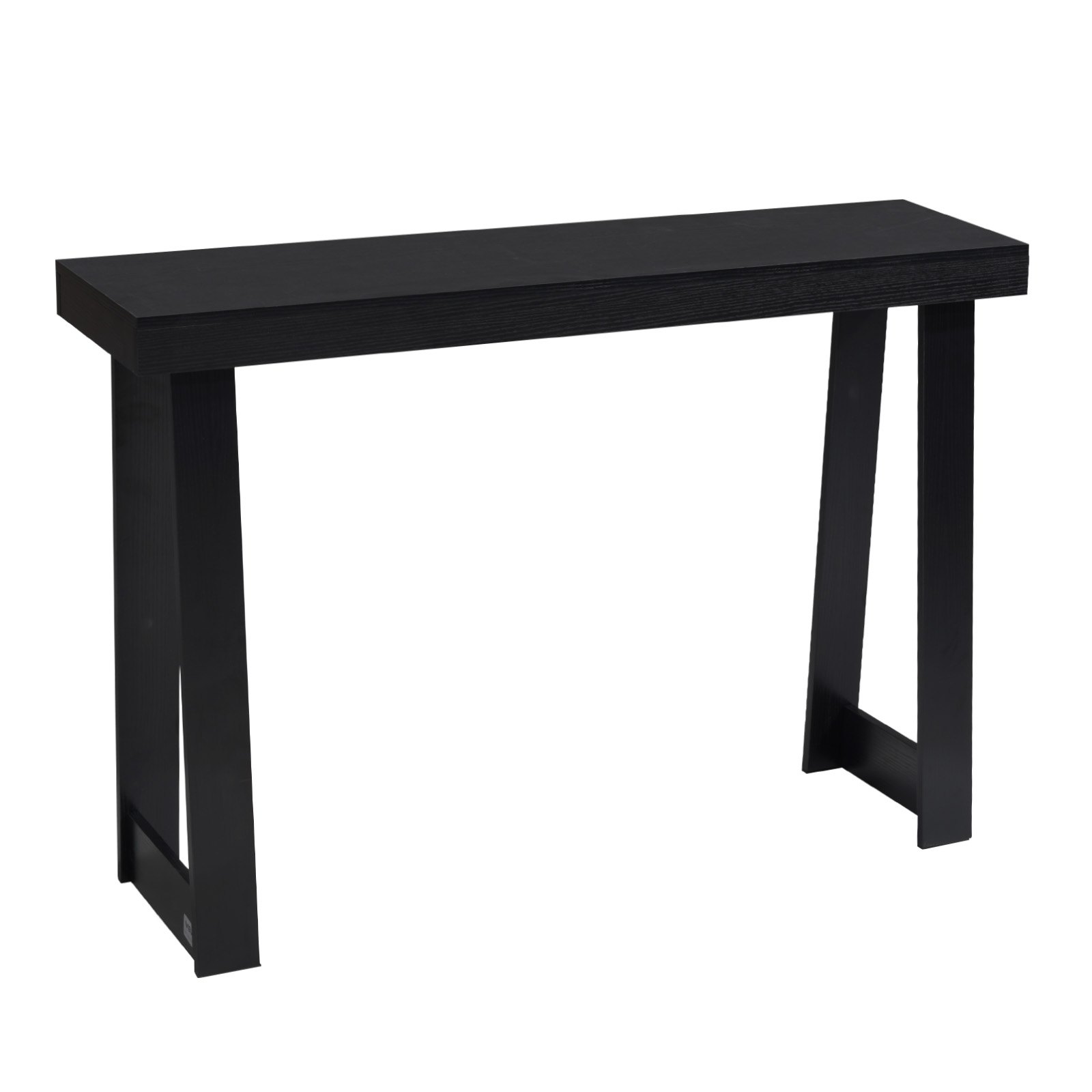 VEVOR Konsolentisch Eingangtisch hinter dem Sofa (118 x 30,5 x 81 cm / L x B x H), rechteckiger Beistelltisch aus Mehrschichtplatte für Flur Schlafzimmer Wohnzimmer Foyer, Flurtisch Schwarz