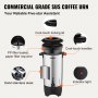 VEVOR Commercial Hot Beverage Dispenser Coffee Hot Water Dispenser 50 Cups, 1000 W Warming Container Hot Water Dispenser 7.4 L Warming Container Juice Bucket for Office, Parties, Cafe, Picnics etc.