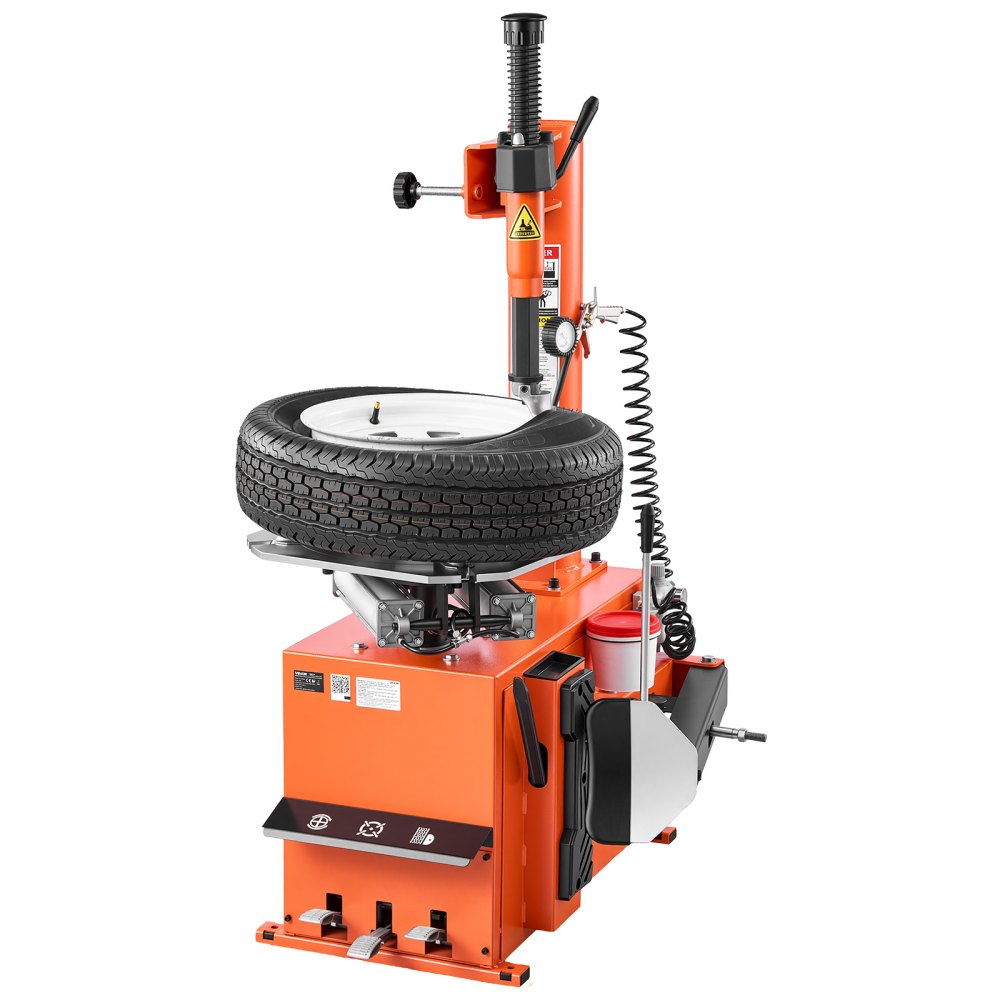 VEVOR Tire Changer Machine, 1100W Wheel Changer Tire Changing Machine, 254-457mm Outside Clamp, 305-559mm Inside Clamp, Supports 305mm Max Rim Width, Pedal Operated for Auto Shops & Home Garages