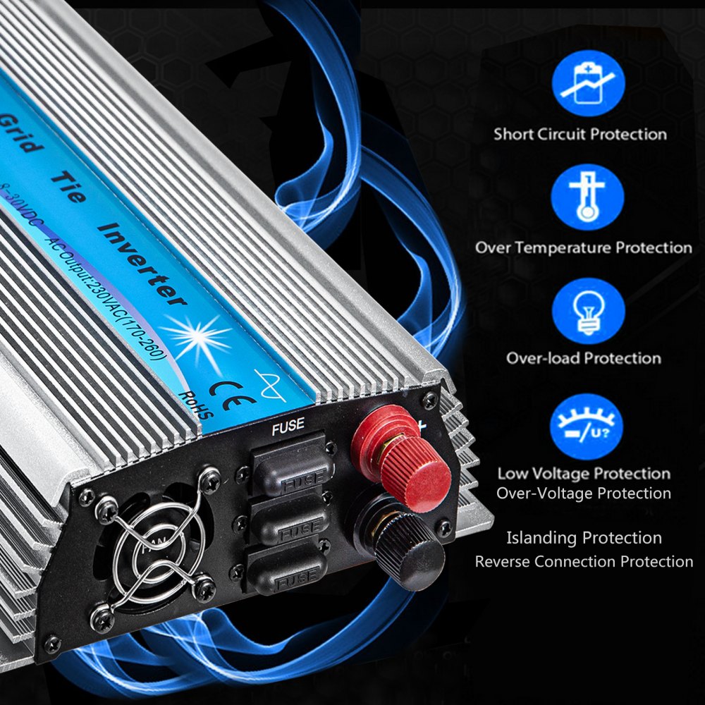Vevor Mppt Power Inverter 1000w Grid Tie Solar Wechselrichter Grid Tie System