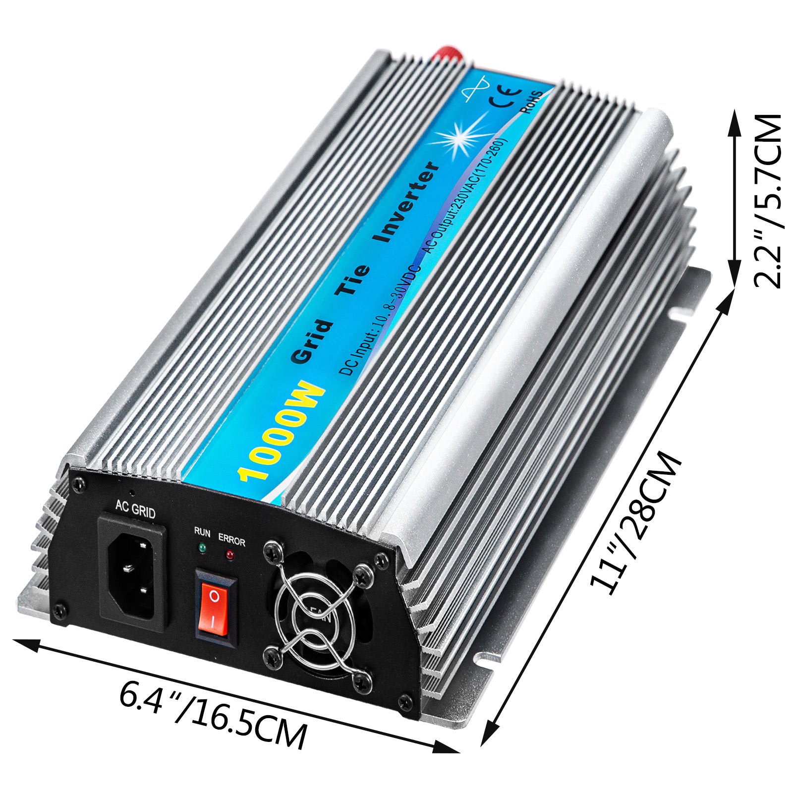 Vevor Mppt Power Inverter 1000w Grid Tie Solar Wechselrichter Grid Tie System