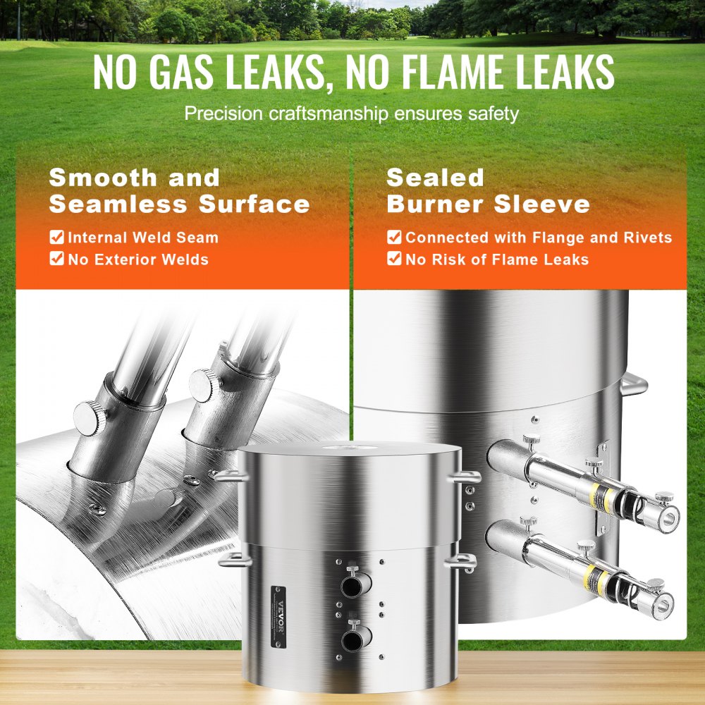 VEVOR Propane Melting Furnace Set 16 kg Gas Metal Melting Furnace Set, Double Burner Foundry Home Furnace with Crucibles & Tongs, Melting Casting Tool for Gold Silver Copper Aluminum Metal Recycling