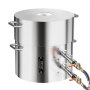 VEVOR Propan Schmelzofen Set 16 kg Gas Metall-Schmelzofen-Set, Doppelbrenner Gießerei Heimofen mit Tiegeln & Zangen, Schmelzgusswerkzeug für Gold Silber Kupfer Aluminium Metallrecycling