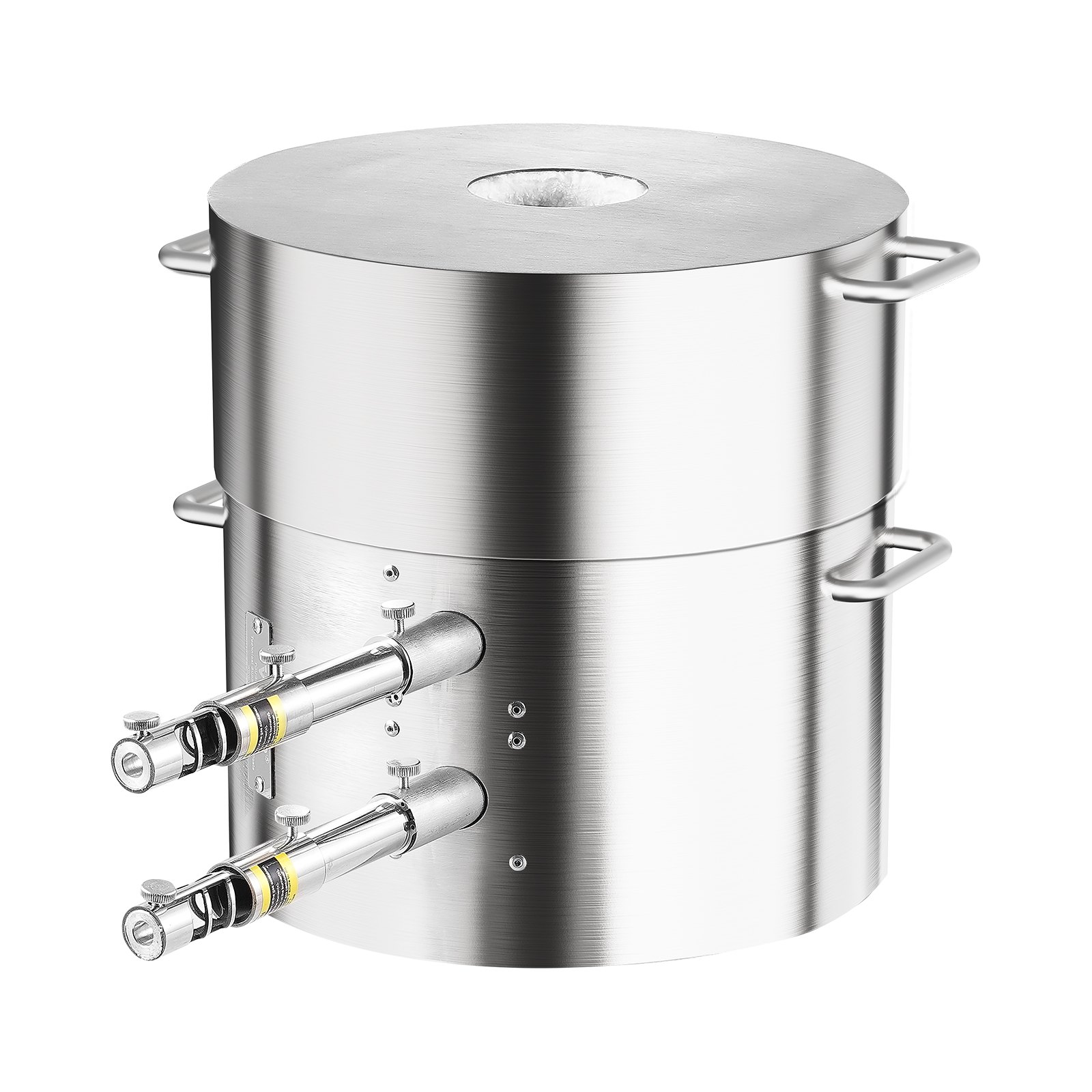 VEVOR Propan Schmelzofen Set 16 kg Gas Metall-Schmelzofen-Set, Doppelbrenner Gießerei Heimofen mit Tiegeln & Zangen, Schmelzgusswerkzeug für Gold Silber Kupfer Aluminium Metallrecycling