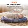 VEVOR Babynest, Kuschelnest für Neugeborene, weiches Liegekissen aus 100 % Baumwolle mit Kopfstütze und doppelseitigem Bezug, Babynestchen mit Tragetasche für zu Hause & unterwegs, 900x460x140mm
