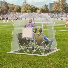 VEVOR Transparentes Zelt Wurfzelt Campingzelt Bubble 2-4 Personen 1,83x1,83x1,95m