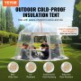 VEVOR Pop-Up-Pavillon Camping Kuppel Bubble Zelt 4-8 Personen 3x3x2,1m