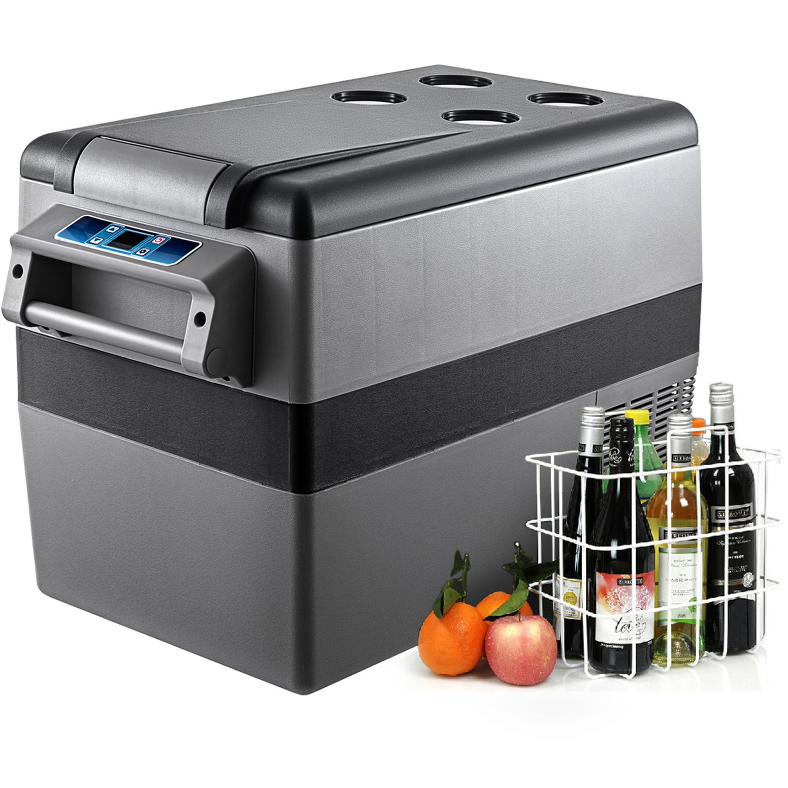 VEVOR Auto Kühlschrank 45L Kompressorkühlbox für Boot LKW Auto usw. Tragbarer kleiner Kühlschrank 60W