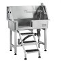 VEVOR Professionelle Hundepflegewanne 863,6mm Edelstahl Tierbadewanne Hundewaschstation max.100kg Hunden Pflege Dusche Hundewaschanlage Haustierpflegewanne Hundedusche Waschwanne