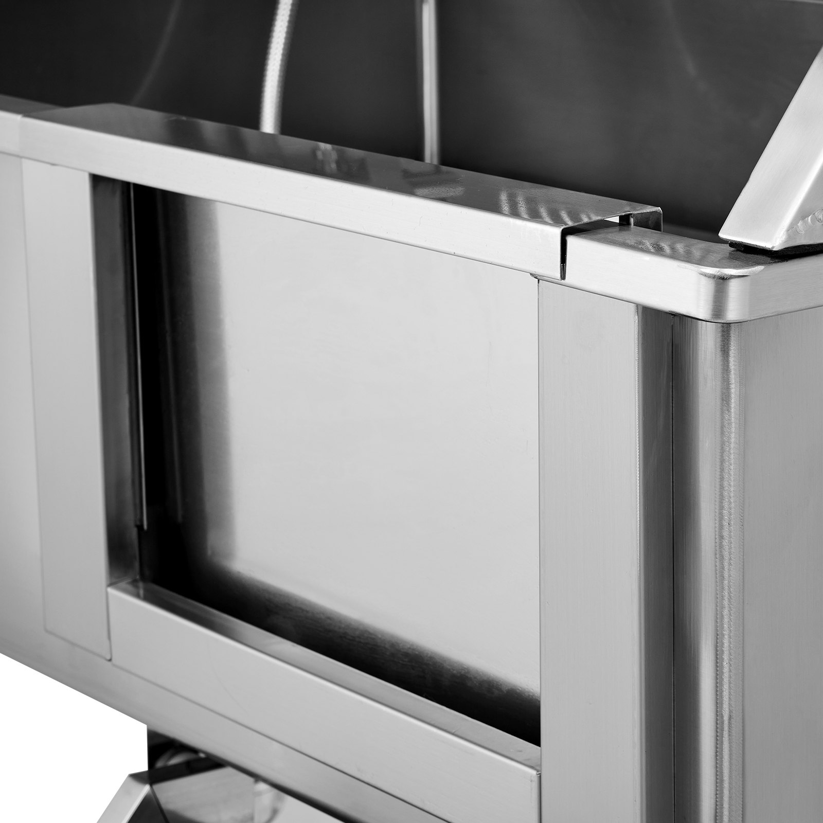 VEVOR Professionelle Hundepflegewanne 863,6mm Edelstahl Tierbadewanne Hundewaschstation max.100kg Hunden Pflege Dusche Hundewaschanlage Haustierpflegewanne Hundedusche Waschwanne