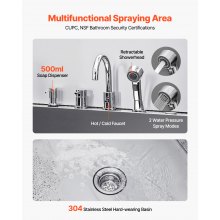 VEVOR Hundepflegebadewanne Hundewaschstation mit linker Tür 1275x795x1435mm