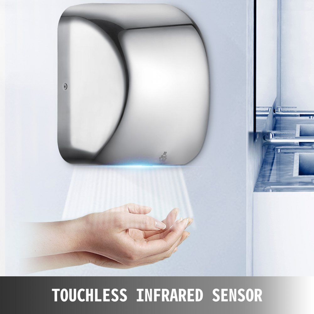 1800w Elektrische Händetrockner Automatischer Electric Hand Dryer Edelstahl