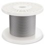 VEVOR Drahtseil-Set, Ф3,18mmx30,5m, 304 Edelstahlkabel, mit 124 Zubehörteilen, 7,1kN Bruchfestigkeit, 7x7 Litzen, Bauqualität für Marine & Flugzeuge, für Handläufe, Treppen, Terrassen, Zäune im Freien