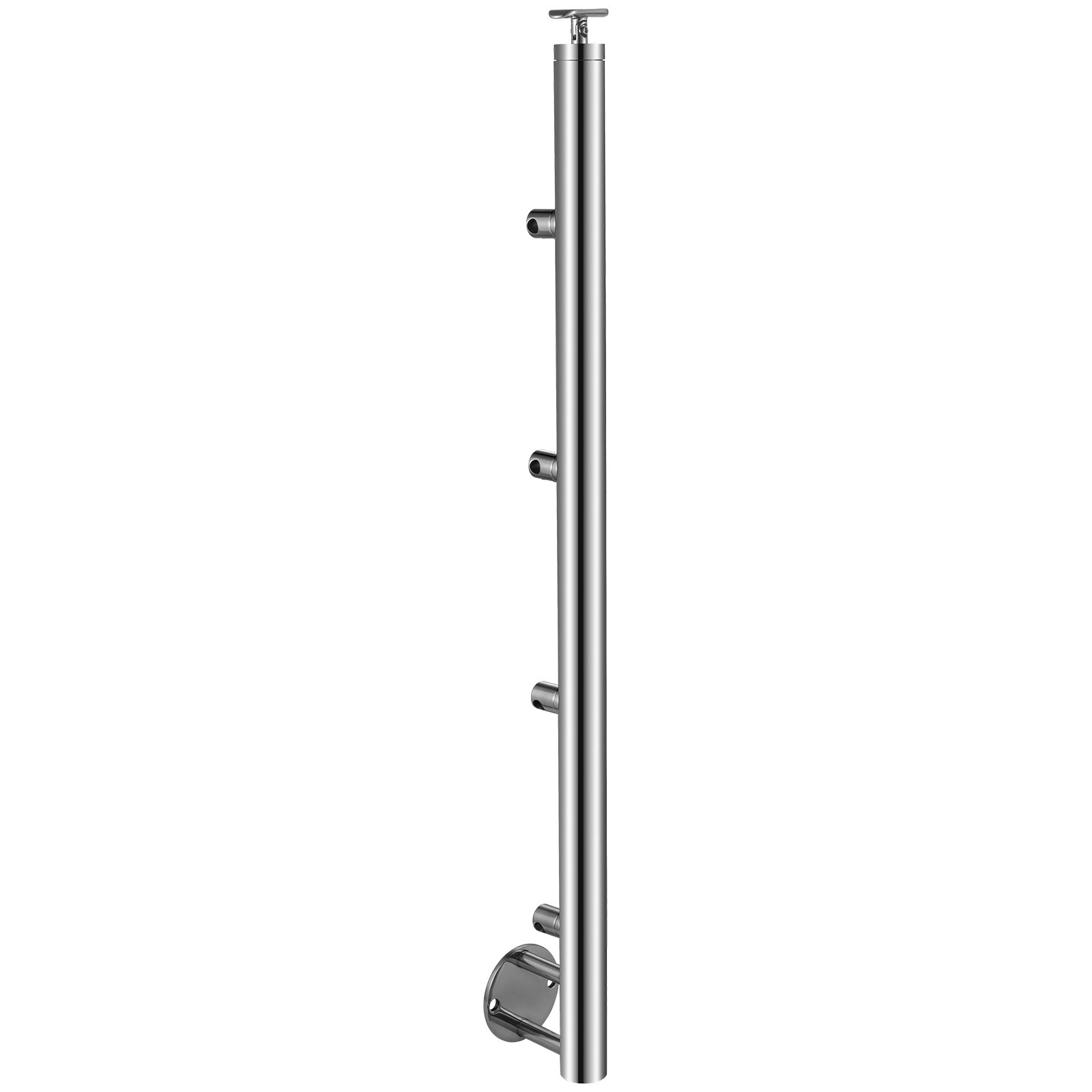 Vevor Geländerpfosten Edelstahl Pfosten Treppengeländer 110cm Mit 4 Querstangen