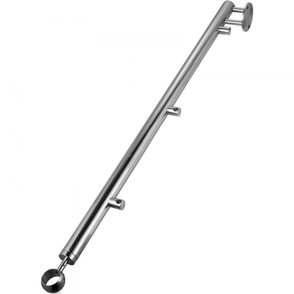 Vevor Geländerpfosten Edelstahl Pfosten Treppengeländer 100cm Mit 3 Querstangen
