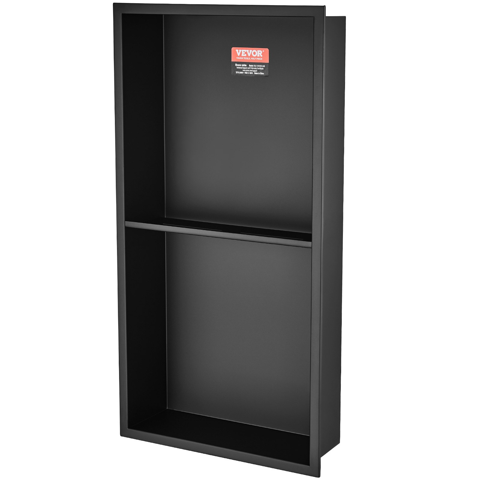 VEVOR Wandnische 10x33,02x63,5cm Duschnische Edelstahl Nische Doppellagig 100 % Wasserdicht Nischeneinbau 0-40°C Betriebstemperatur 92°-Inneneckdesign Ideal für Badezimmer Schlafzimmer Arbeitszimmer