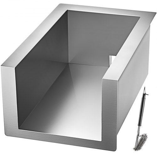 VEVOR Edelstahl für Grill BBQ, Zubehör für Kühlergrill Grill Gas an Kohle Fleisch für Raucher Rauchen Das Original Edelstahl Brennerabdeckung Flammenblech, Flammenverteiler für Gasgrill Brennerschutz