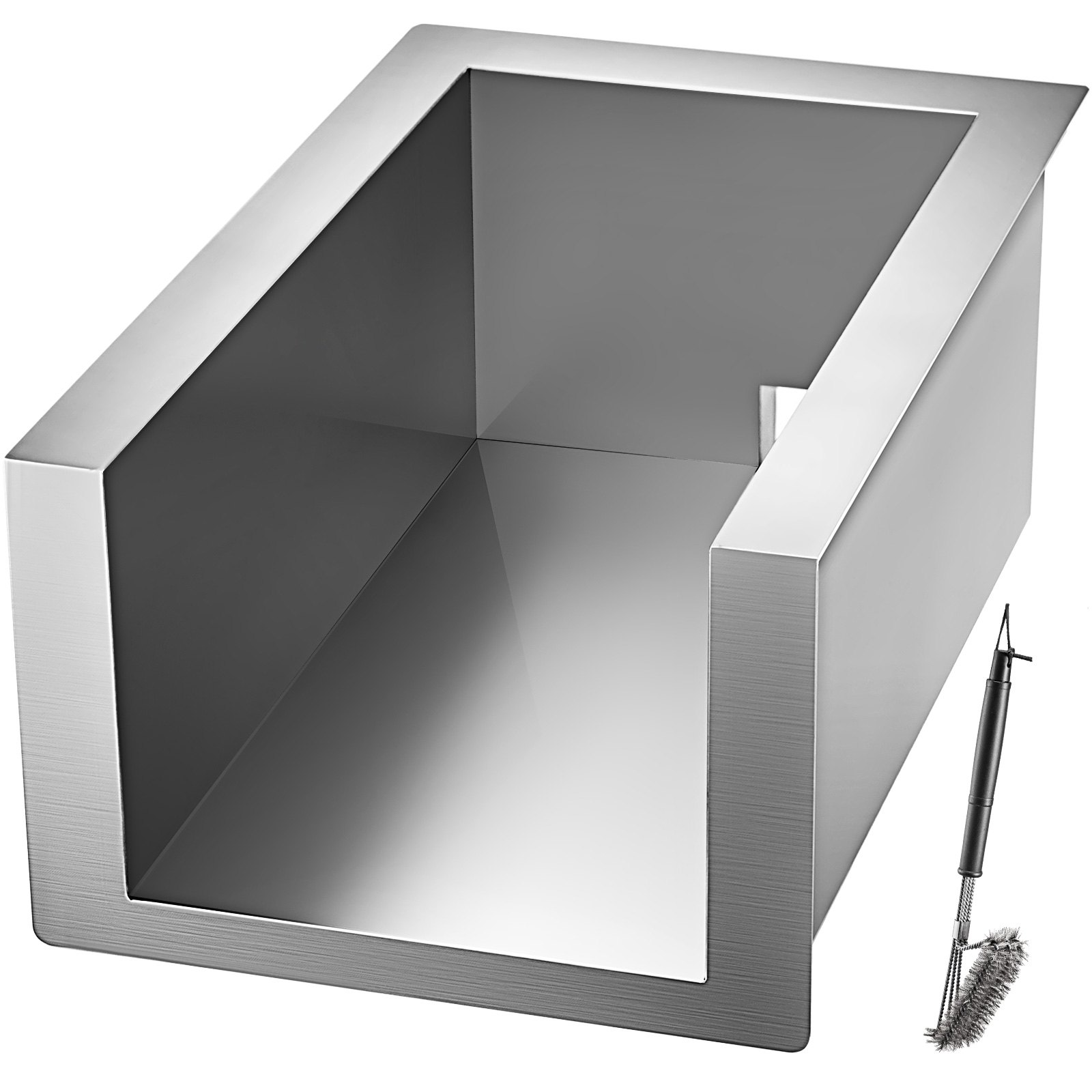 VEVOR Edelstahl für Grill BBQ, Zubehör für Kühlergrill Grill Gas an Kohle Fleisch für Raucher Rauchen Das Original Edelstahl Brennerabdeckung Flammenblech, Flammenverteiler für Gasgrill Brennerschutz