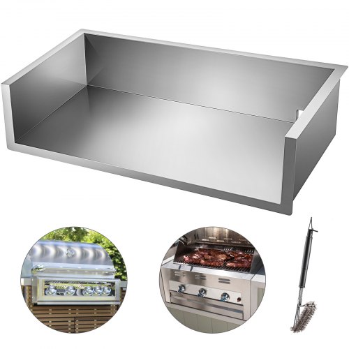 Vevor Edelstahl Für Grill Bbq Zubehör Für Kühlergrill Grill Gas 1191x584x248mm