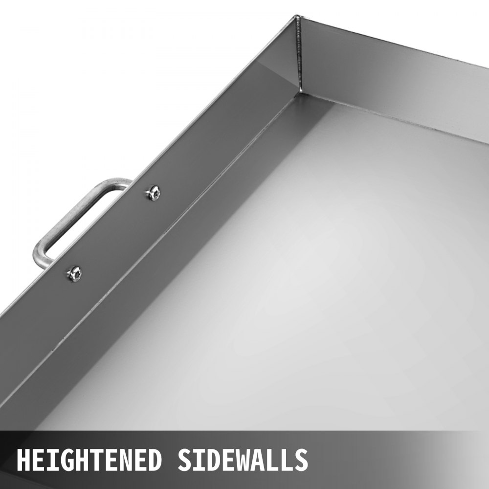 VEVOR Edelstahl Grillplatte Weber Grillrost Edelstahl 91 x 56 x 5,6 cm Grillrost Rund mit großer Oberfläche Grillrost Gusseisen mit 2 Schaufeln