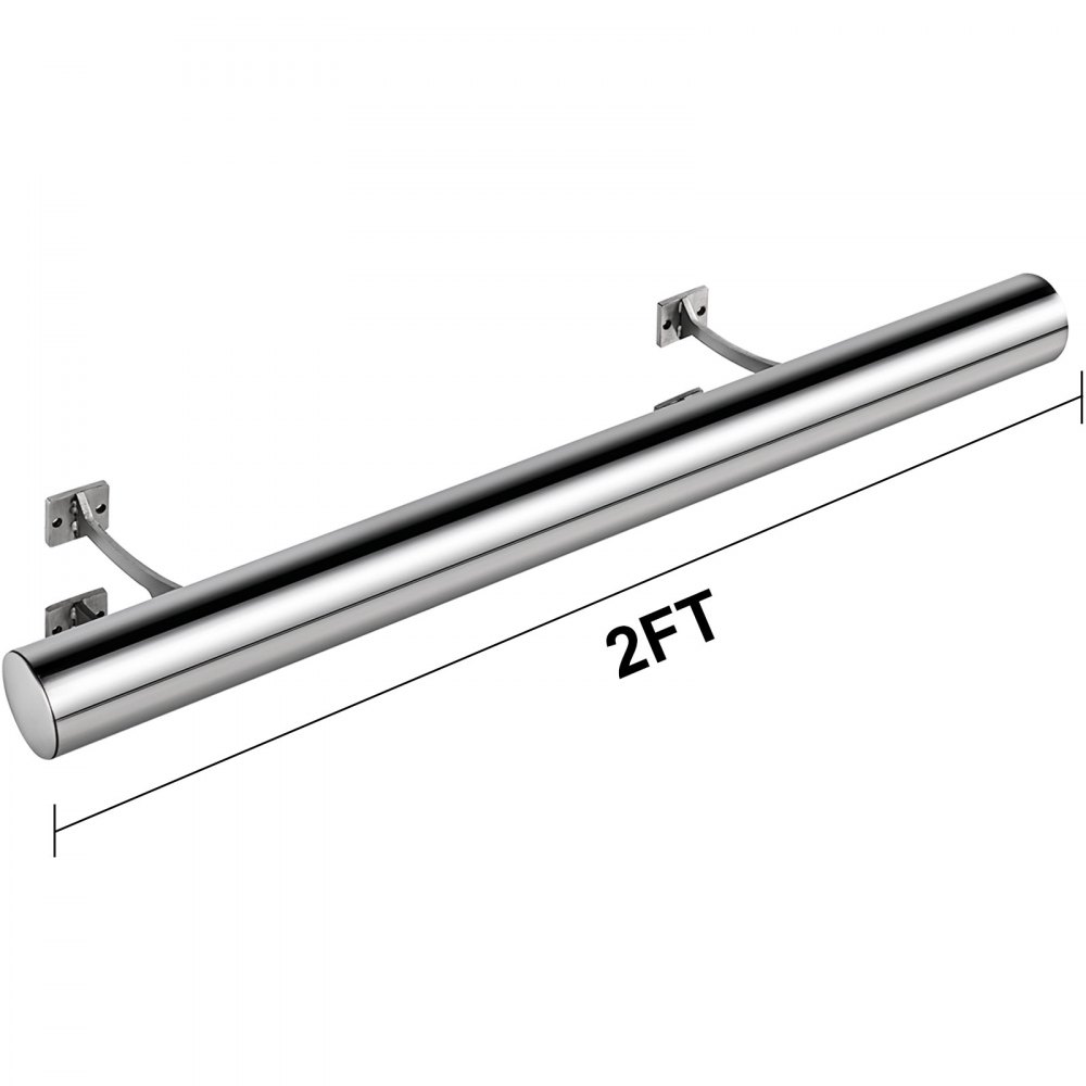 Fußstütze Bar foot rail Set 2 Fuß 0,6 m aus Edelstahl Wandmontage Fußauflage Fußraste für Pubs Bars Restaurants, usw.
