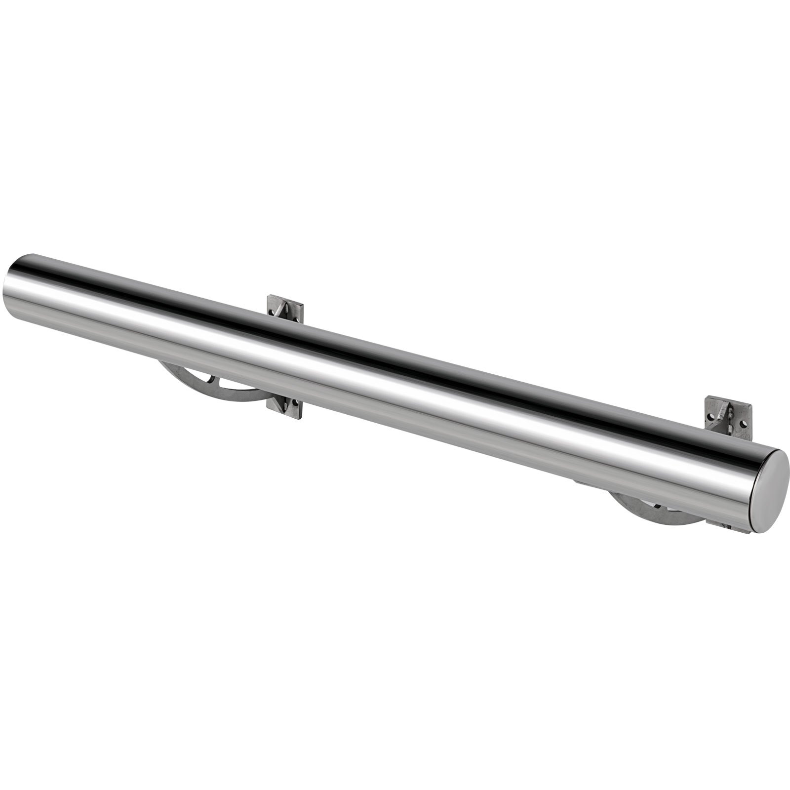 Fußstütze Bar foot rail Set 2 Fuß 0,6 m aus Edelstahl Wandmontage Fußauflage Fußraste für Pubs Bars Restaurants, usw.