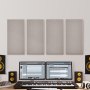 VEVOR Akustikplatten, 4 Stück, 5,1 cm dick, 60,4 x 30 cm, Fiberglas, schallabsorbierende Platten, selbstklebende, schalldichte Wandplatten, für Studios, Büros, Heimkinos, Konferenzräume, Kamel