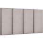 VEVOR Akustikplatten, 4 Stück, 5,1 cm dick, 60,4 x 30 cm, Fiberglas, schallabsorbierende Platten, selbstklebende, schalldichte Wandplatten, für Studios, Büros, Heimkinos, Konferenzräume, Kamel