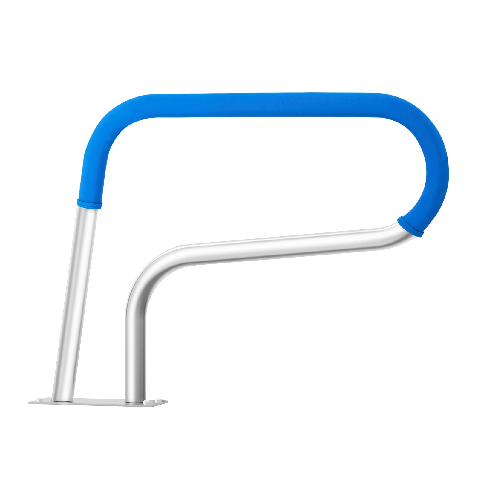 VEVOR Pool Handrail, 805 x 100 x 585 mm, Stainless Steel Pool Entry with Base Plate for Indoor/Outdoor Pools, Swimming Pool Entry Aid, Rustproof Grab Handle with Handle Cover & Accessories for Spas