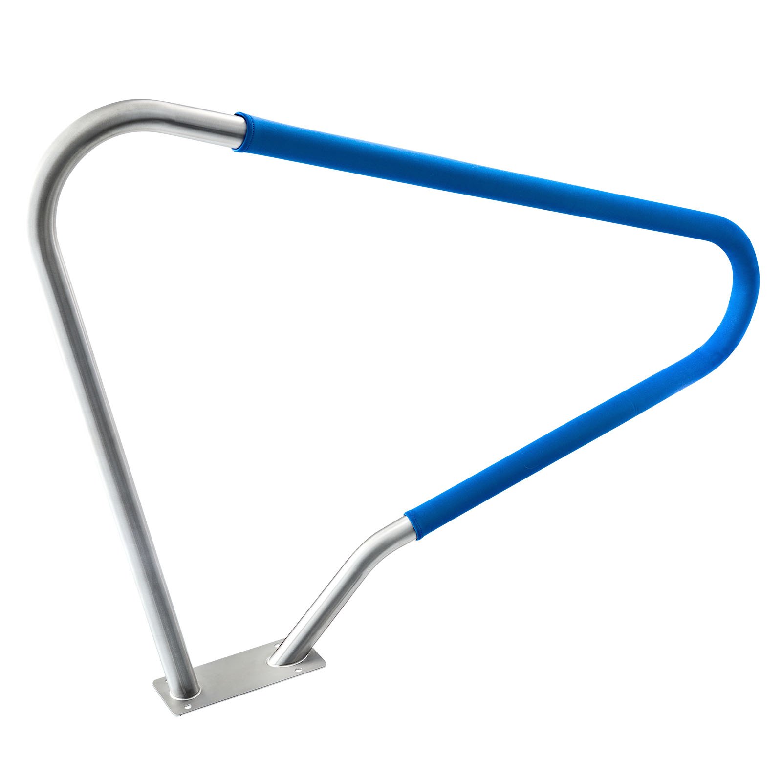 VEVOR Schwimmbad Handlauf, 1220x100x915mm, Tragfähigkeit 100kg, Pool Haltegriff aus Edelstahl 304, abnehmbare rutschfeste Hülle, umfangreiches Zubehör, für Poolbereiche, Wasserparks & Spa-Zentren