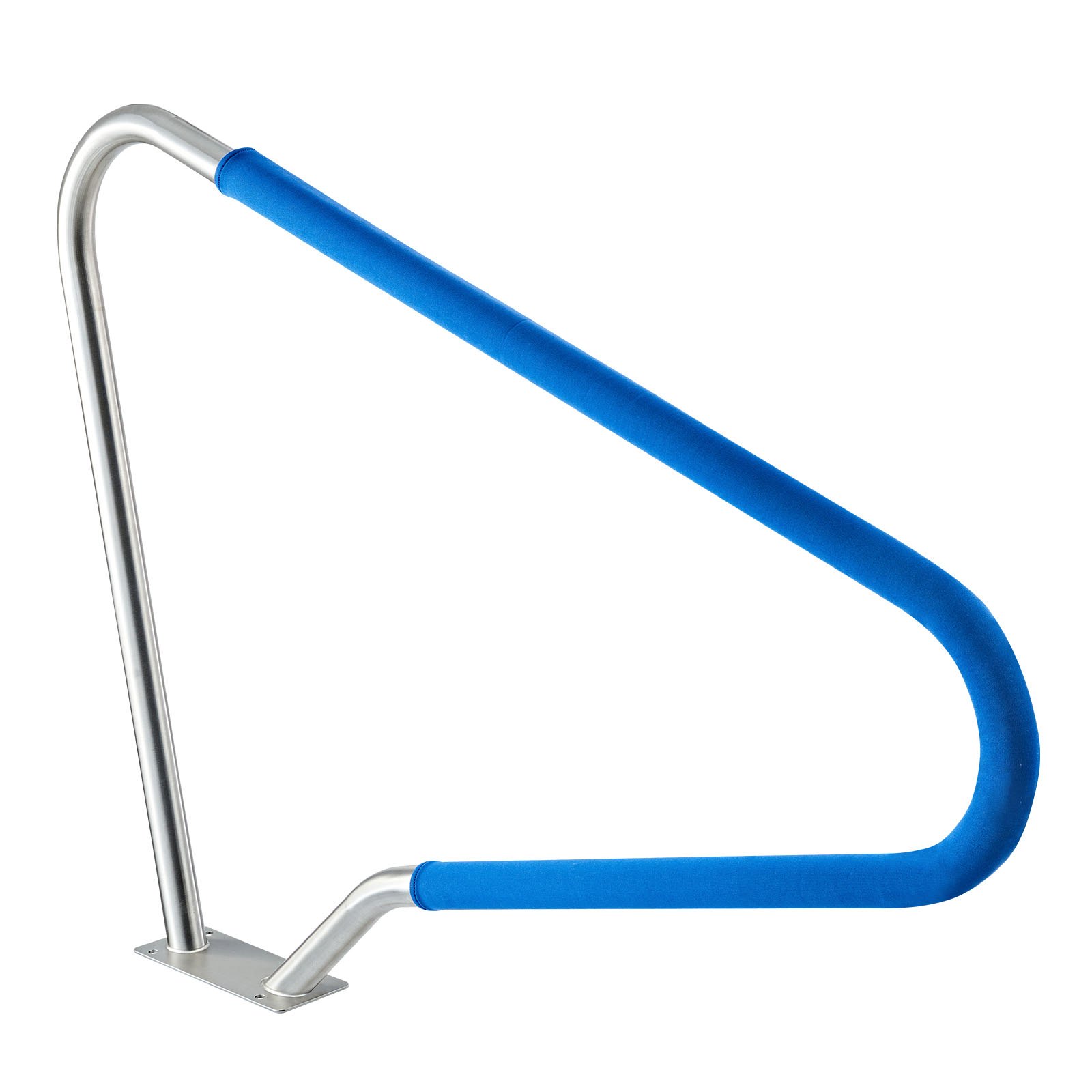 VEVOR Schwimmbad Handlauf, 1220x100x915mm, Tragfähigkeit 100kg, Pool Haltegriff aus Edelstahl 304, abnehmbare rutschfeste Hülle, umfangreiches Zubehör, für Poolbereiche, Wasserparks & Spa-Zentren