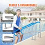 VEVOR Pool Handlauf 113,4kg Haltegriff Pooleinstieg Einstieghilfe 1420x945x100mm