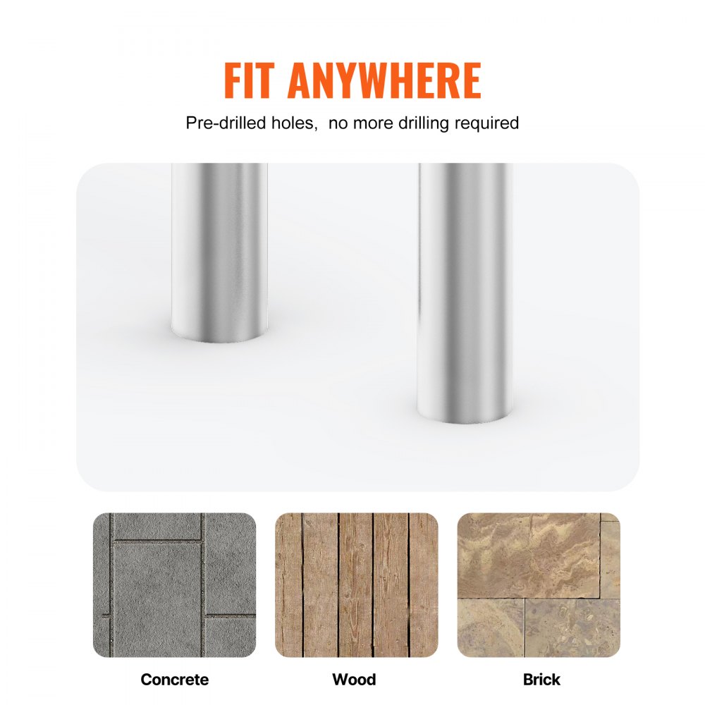 VEVOR Pool Handlauf, 1165 x 42 x 935 mm Griffbogen, Edelstahl (vorgefertigt) für Innen-/Außenpools, Pooleinstieg, rostfreier Haltegriff mit blauer Griffabdeckung & Zubehör für Spas, Einstieghilfe