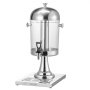 VEVOR Beverage Dispenser (1 x 8 L) for Parties, Juice Dispenser (made of stainless steel + polycarbonate) with drip-proof tap & base, Water Dispenser for Restaurants, Parties, Lemonade, Iced Tea Dispenser