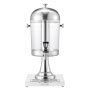 VEVOR Beverage Dispenser (1 x 8 L) for Parties, Juice Dispenser (made of stainless steel + polycarbonate) with drip-proof tap & base, Water Dispenser for Restaurants, Parties, Lemonade, Iced Tea Dispenser