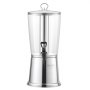 VEVOR Beverage Dispenser (1 x 8 L) for Parties, Juice Dispenser (made of stainless steel and plastic) with drip-proof tap, Water Dispenser for Restaurants, Parties, Lemonade, Iced Tea, Homemade Drinks