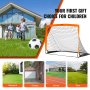 VEVOR Fußballtor Profi Soccertor 1 Stk. 1200 x 900 x 900 mm, Pop-up-Outdoor Fußballtor, Faltbares Tragbares Fußballtor, Hochwertige Outdoor Torwand für Erwachsene & Kinder, Fussballtore Garten