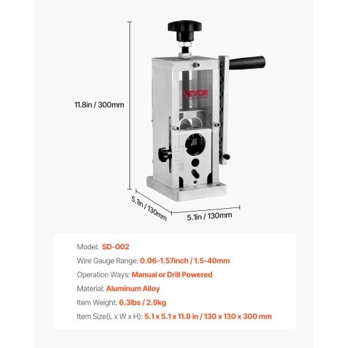 1,5-40mm Elektro Kabelschälmaschine Abisoliermaschine