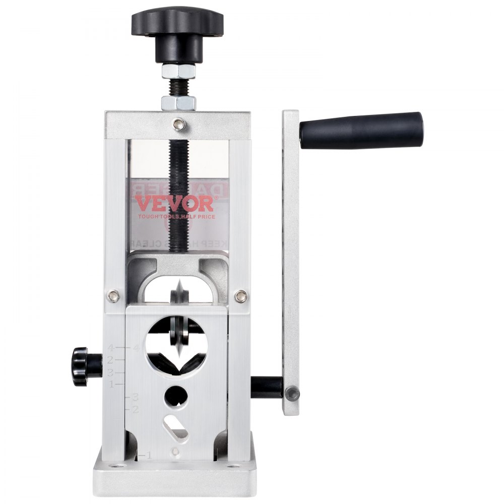 VEVOR-Abisoliermaschine mit verstellbaren Knöpfen und Griff zur Kabelverarbeitung.