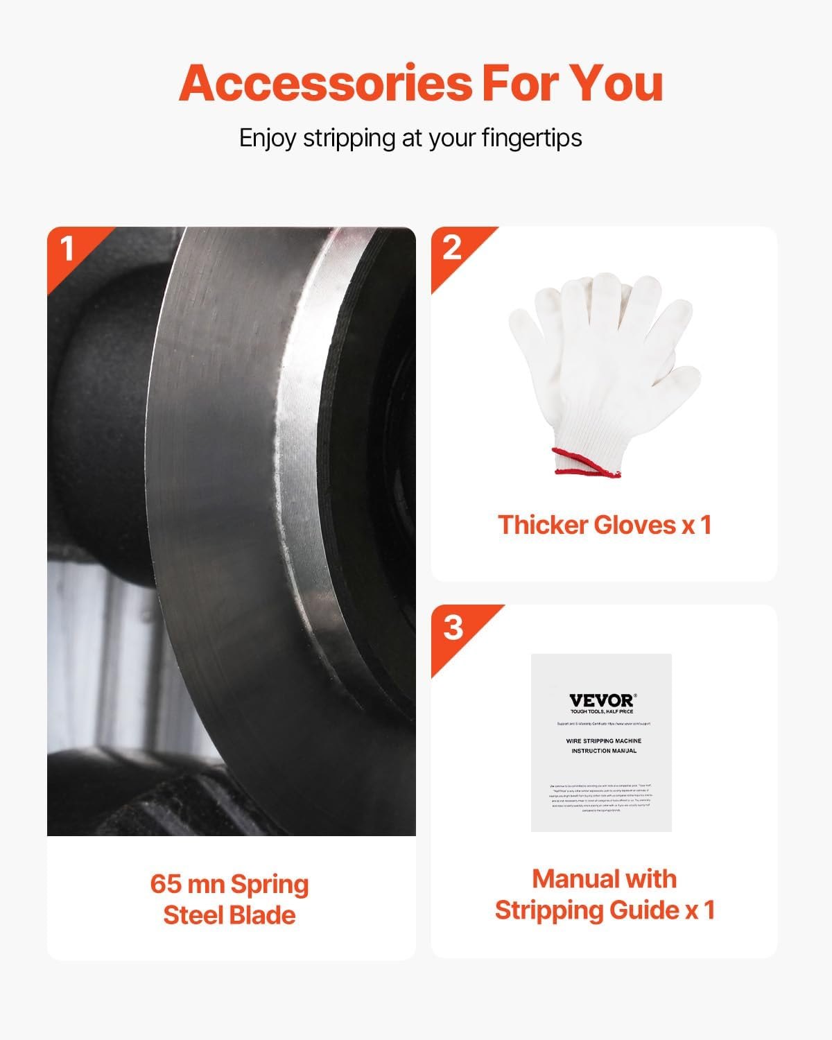 VEVOR Kabelschälmaschine 1,5-40mm Kabelabisoliermaschine Manuell oder Bohrmaschine angetrieben Kabel Abisoliermaschine 130x130x300mm Ideal zum Abisolieren von ummantelten monofilen mehradrigen Kabel