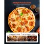 VEVOR Pizzaofen Outdoor 304,8 mm / 12 Zoll Holzofen, Pellet-Pizzaofen mit Thermometer & elektrischer Rotation, tragbarer Pizzamaker für Camping im Garten Terrasse Pizzastein Tragetasche Schaufel