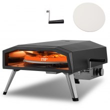 VEVOR 13" Outdoor-Pizzaofen, tragbarer Gasofen, Bügeleisen, Spray, faltbar, für Camping