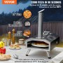 VEVOR 12" Outdoor-Pizzaofen, tragbarer Pellet-/Gas-Pizzaofen, faltbar, für Camping