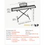 VEVOR Digitalpiano mit 88 Tasten Halbgewichtet E-Piano mit Ständer für Anfänger und Fortgeschrittene, 128 Klänge, 128 Rhythmen, HiFi-Stereolautsprecher, 3,5-mm-Kopfhörerbuchse, Sustain-Pedal